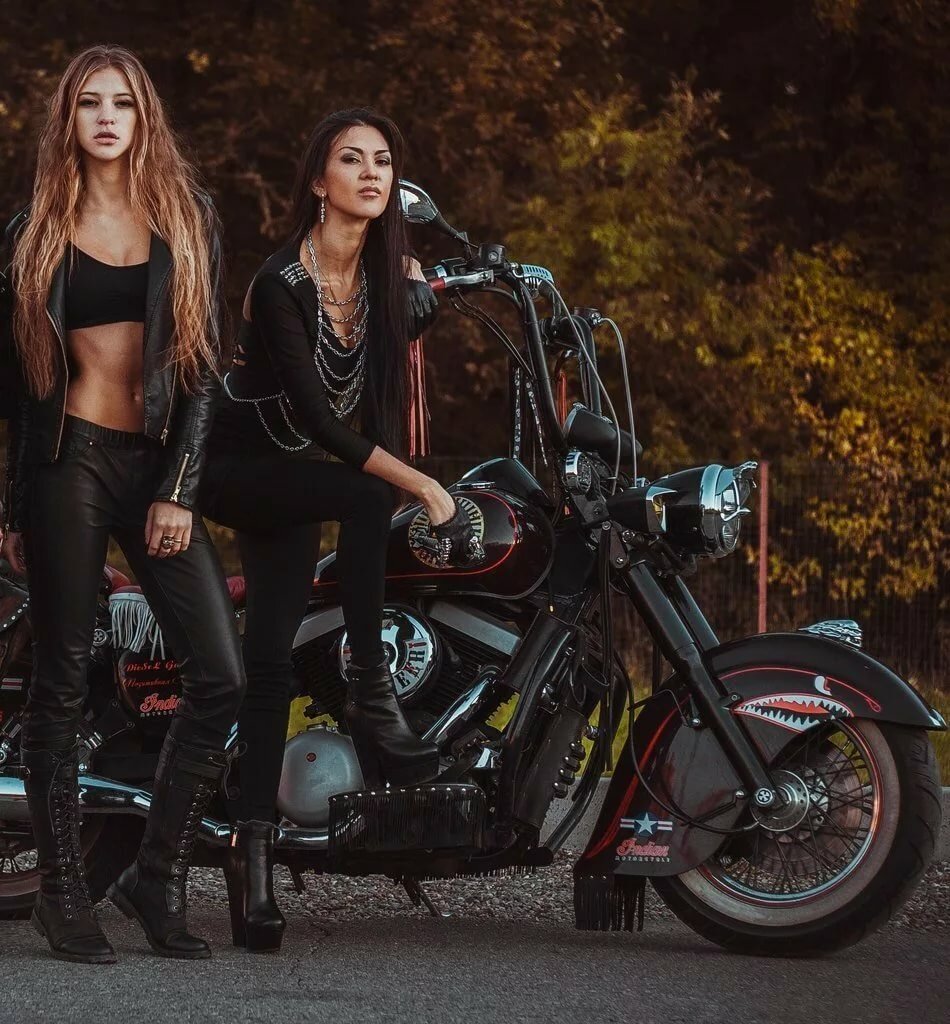 Beautiful girls and bikes in Islamabad